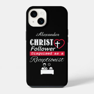 Coque Pour iPhone 14 Disciple du Christ déguisé en réceptionniste