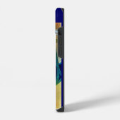 COQUE POUR iPhone 14 DIVA EN BLEU, MONOGRAMME DE MODE BEAUTÉ (Côté gauche)