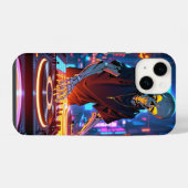Coque Pour iPhone 14 DJ squelette (Verso Horizontal)