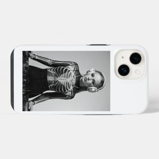 Coque Pour iPhone 14 DJ Xray Chest X-Ray Art Design (Verso Horizontal)