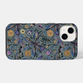 Coque Pour iPhone 14 Doodle bugs sur gris ardoise (Verso Horizontal)