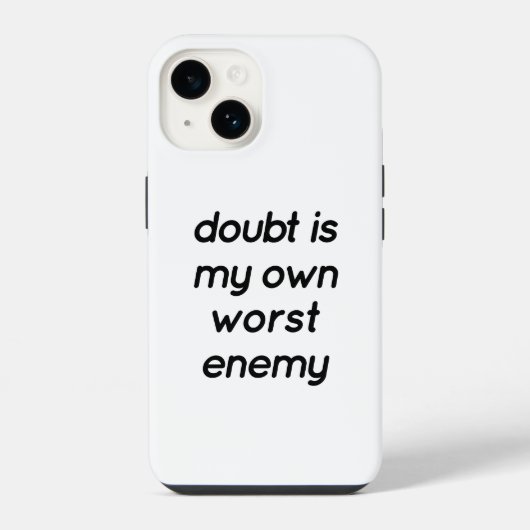 Coque Pour iPhone 14 Douter coque iphone (Verso)