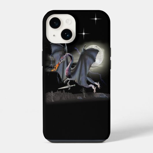 Coque Pour iPhone 14 Dragons (Verso)