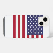Coque Pour iPhone 14 Drapeau américain (Verso Horizontal)