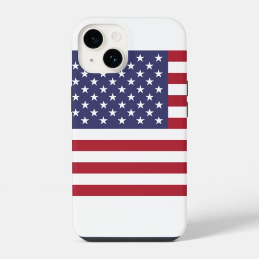 Coque Pour iPhone 14 Drapeau américain (Verso)