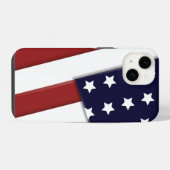 Coque Pour iPhone 14 Drapeau américain (Verso Horizontal)
