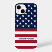 Coque Pour iPhone 14 Drapeau américain (Verso)