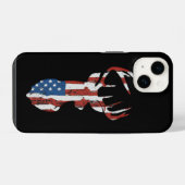 Coque Pour iPhone 14 Drapeau américain Deer (Verso Horizontal)