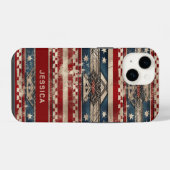 Coque Pour iPhone 14 Drapeau américain occidental (Verso Horizontal)