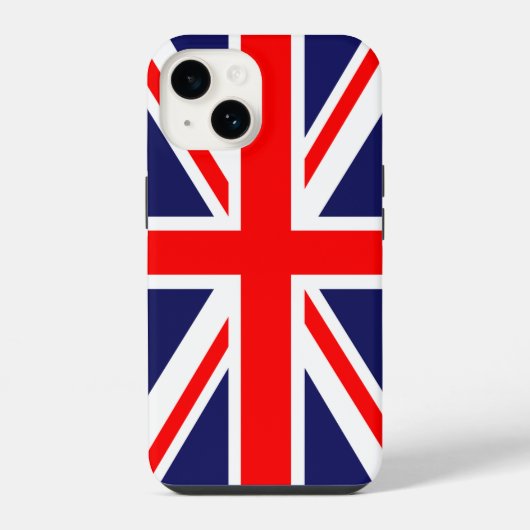Coque Pour iPhone 14 Drapeau britannique/Union Jack (Verso)