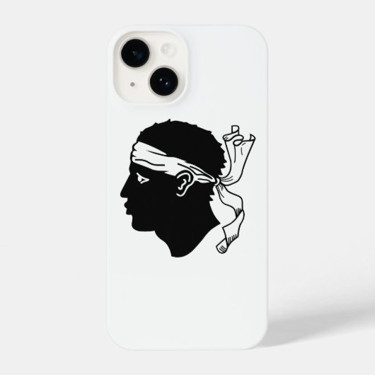 Coque Pour iPhone 14 Drapeau de Corse (Verso)