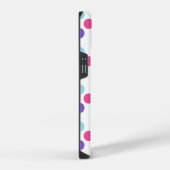 Coque Pour iPhone 14 Drapeau de fierté multilingue Couleurs À petits po (Côté droit)
