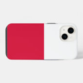 Coque Pour iPhone 14 Drapeau de la Pologne (Verso Horizontal)