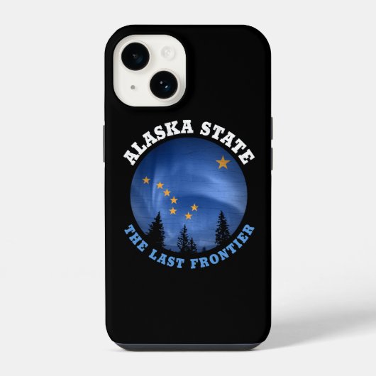 COQUE POUR iPhone 14 DRAPEAU DE L'ÉTAT D'ALASKA (Verso)