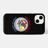 COQUE POUR iPhone 14 DRAPEAU DE L'ILLINOIS PRAIRIE (Verso Horizontal)