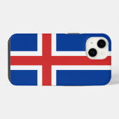 Coque Pour iPhone 14 Drapeau de l'Islande (Verso Horizontal)