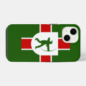 Coque Pour iPhone 14 Drapeau de Nottinghamshire (Verso Horizontal)