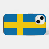 Coque Pour iPhone 14 Drapeau de Suède (Verso Horizontal)