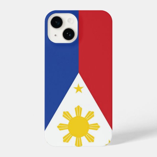 Coque Pour iPhone 14 drapeau des Philippines (Verso)