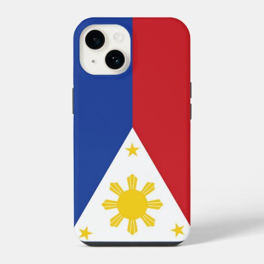 Coque Pour iPhone 14 drapeau des Philippines (Verso)