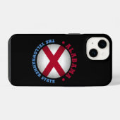COQUE POUR iPhone 14 DRAPEAU D'ÉTAT D'ALABAMA (Verso Horizontal)