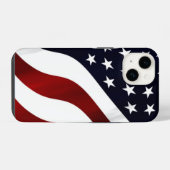 COQUE POUR iPhone 14 DRAPEAU D'ÉTOILES ET STRIPES (Verso Horizontal)