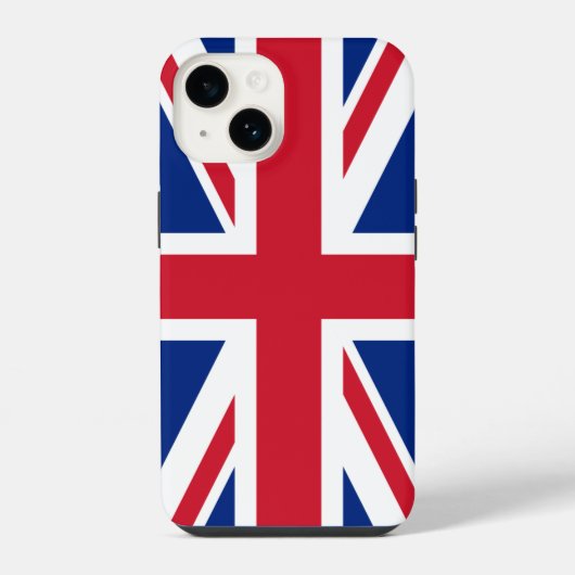 Coque Pour iPhone 14 Drapeau du Royaume-Uni (Verso)