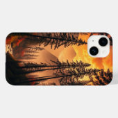 Coque Pour iPhone 14 Dreamy coque iphone de la forêt du soir (Verso (horizontal))
