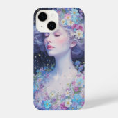 Coque Pour iPhone 14 Dreamy Floral Portrait Phone Case (Verso)