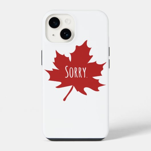 Coque Pour iPhone 14 Drôle Canadien (Verso)