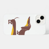 Coque Pour iPhone 14 Drôle mignon dachshund pour parent chien long (Verso Horizontal)