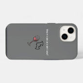 Coque Pour iPhone 14 Drunk Man Drôle Phrase (Verso Horizontal)