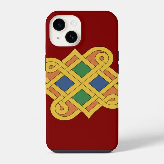Coque Pour iPhone 14 Durrow Knotwork 2016 (Verso)