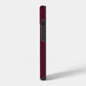 Coque Pour iPhone 14 Écriture Bourgogne | Monogramme Moderne Élégant (Côté gauche)