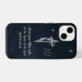Coque Pour iPhone 14 Écriture chrétienne (Verso Horizontal)