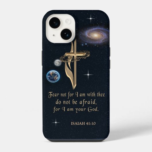 Coque Pour iPhone 14 Écriture chrétienne (Verso)
