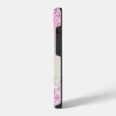Coque Pour iPhone 14 Écriture de nom holographique rose violet (Côté gauche)
