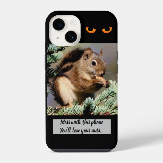 Coque Pour iPhone 14 Écureuil (Verso)