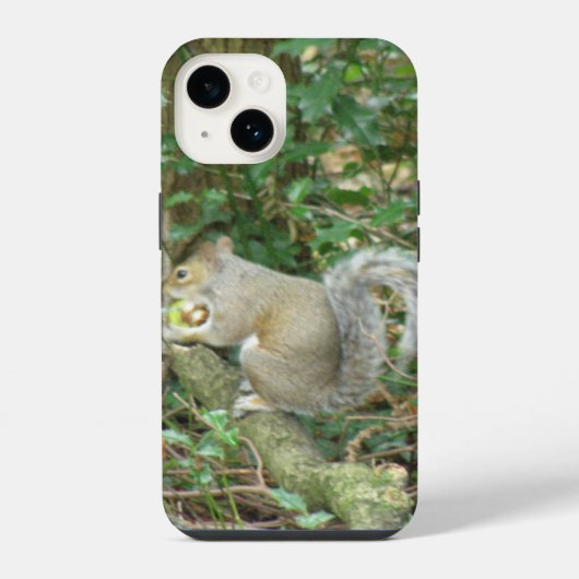 Coque Pour iPhone 14 Écureuil avec maïs (Verso)