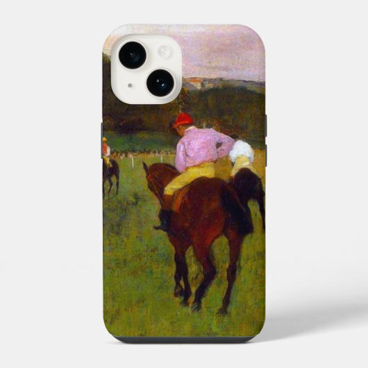 Coque Pour iPhone 14 Edgar Degas Chevaux de course à Longchamp (Verso)