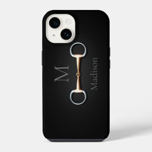 Coque Pour iPhone 14 Eggbutt Snaffle Bit Equestrimed (Verso)