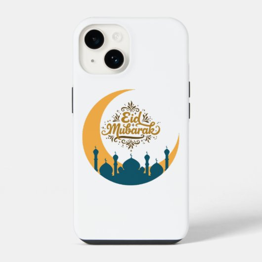 Coque Pour iPhone 14 Eid Moubarak (Verso)