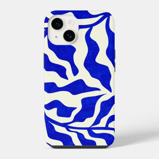 Coque Pour iPhone 14 Élégance Indigo (Verso)