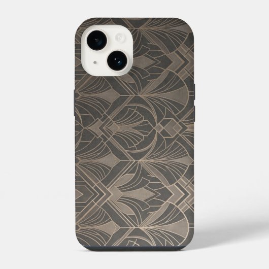 Coque Pour iPhone 14 Elegant Art Deco Geometric Pattern iPhone Case (Verso)
