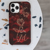 Coque Pour iPhone 14 Élégant boîtier de téléphone rouge