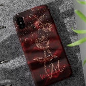 Coque Pour iPhone 14 Élégant boîtier de téléphone rouge