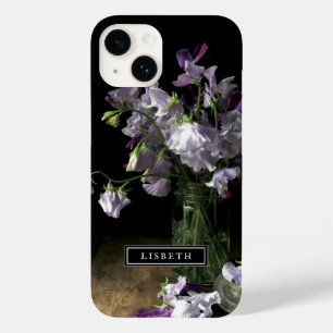 Coque Pour iPhone 14 Élégant coque iphone floral violet