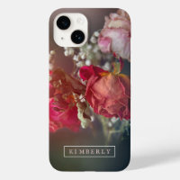 Élégant coque iphone personnalisé Fleurs roses