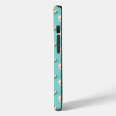 Coque Pour iPhone 14 Élégant coque iphone Turquoise et perles (Verso / Gauche)
