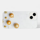 Coque Pour iPhone 14 Elegant Gold And White Marble (Verso Horizontal)